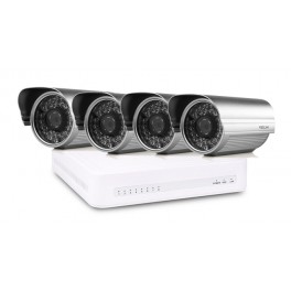 Kit NVR FN7108HE POE + 4 Câmaras IP POE + Disco 1TB Kit NVR FN7108HE POE + 4 Câmaras IP POE + Disco 1TB